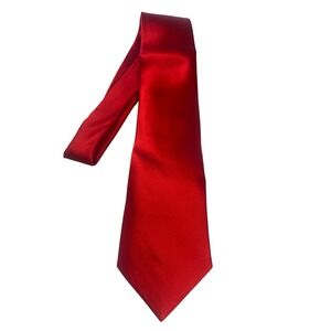Paul Fredrick Mens Red Silk X-Long Necktie‎ NWT